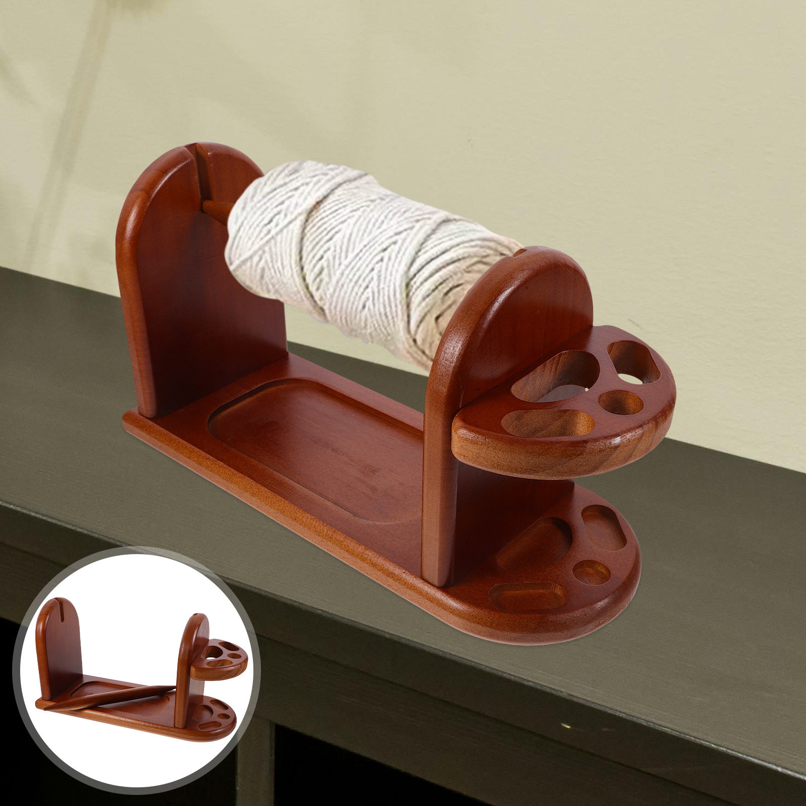 Embroidery Yarn - Wooden Yarn Holder Sturdy Craftsmanship Stable