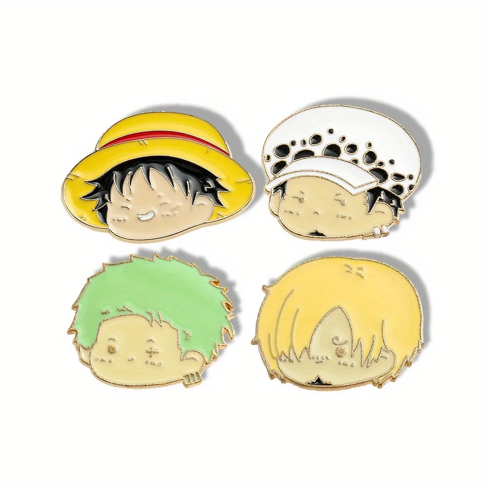 Embroidery Reddit - 4 Pcs Anime Character Brooch Simple