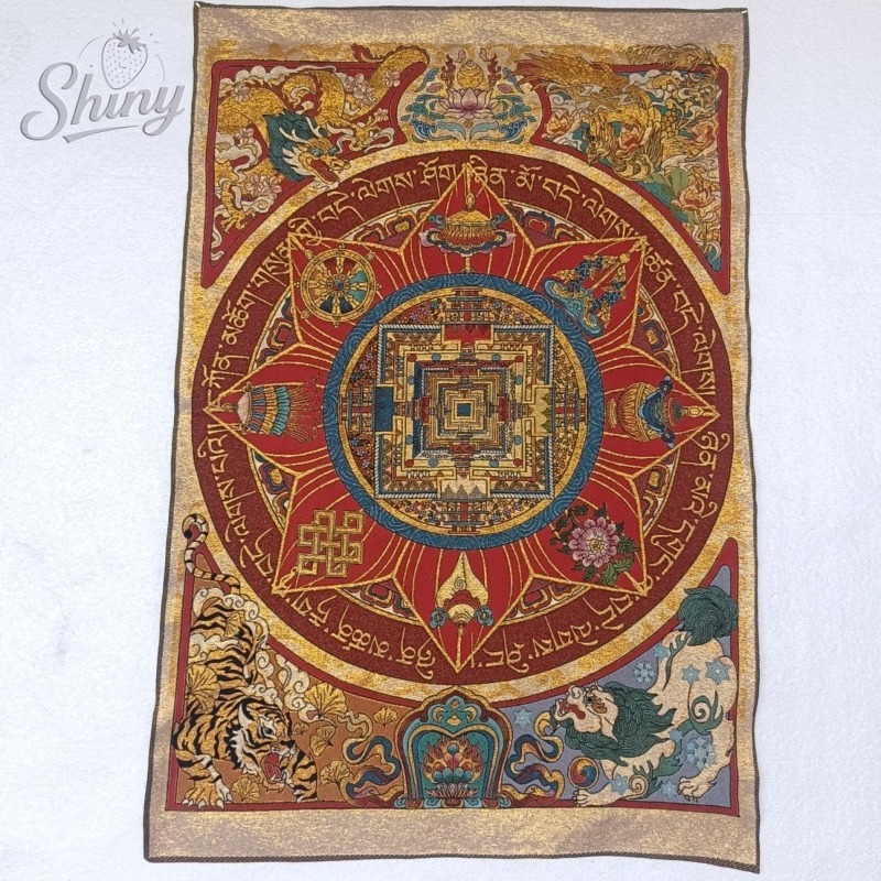 Embroidery Floss - 35.4″ Eight Treasures Mandala Brocade Tibetan