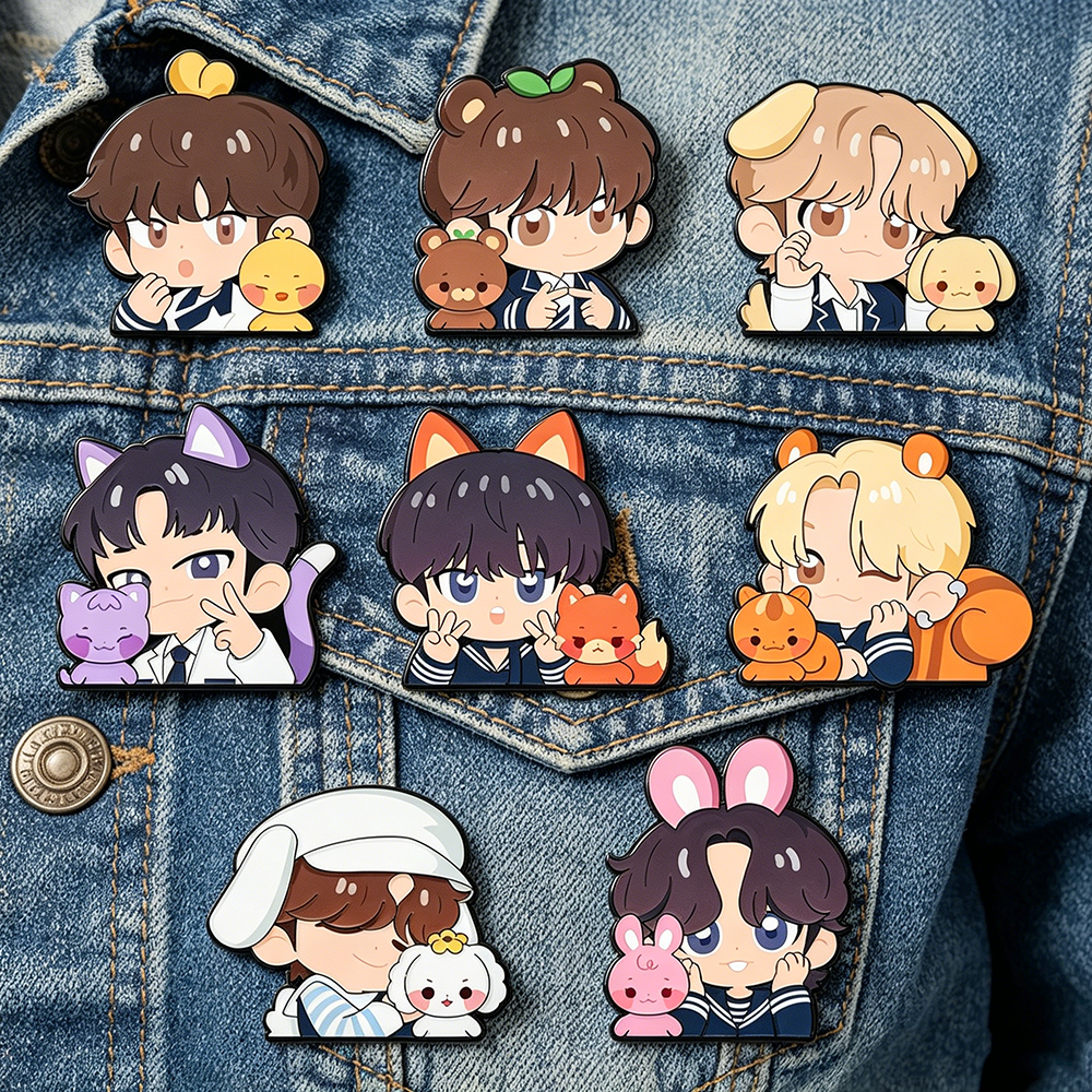 8pcs Kawaii Enamel Pin Set Car – Embroidery Reddit recenzja i cena