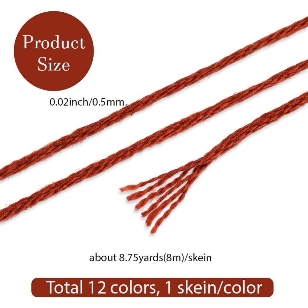 12 Skeins 6 Strands Hand Varie – Embroidery Yarn recenzja i cena