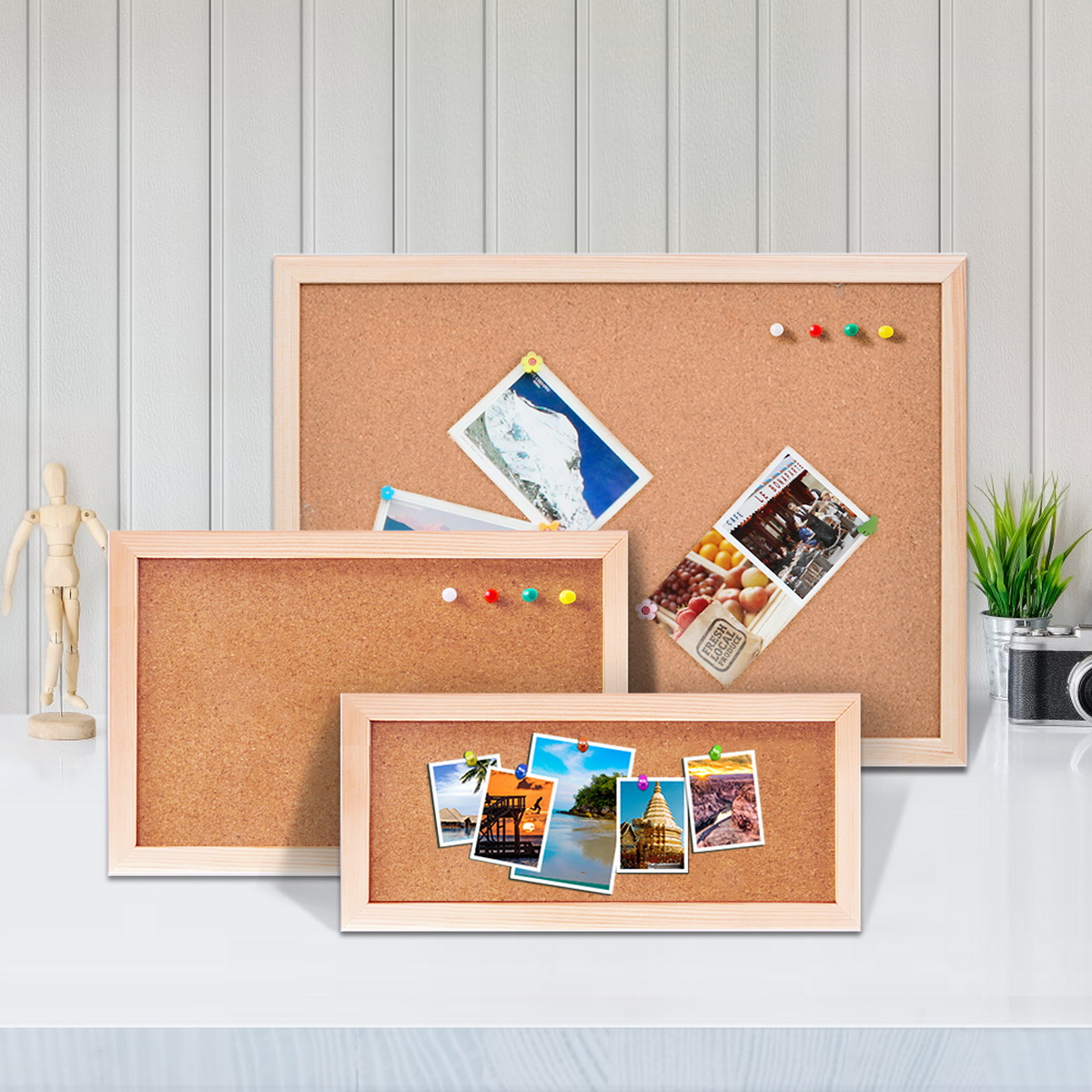 Vintage Pine Wood Frame Cork B – Frame Display Wood recenzja i cena
