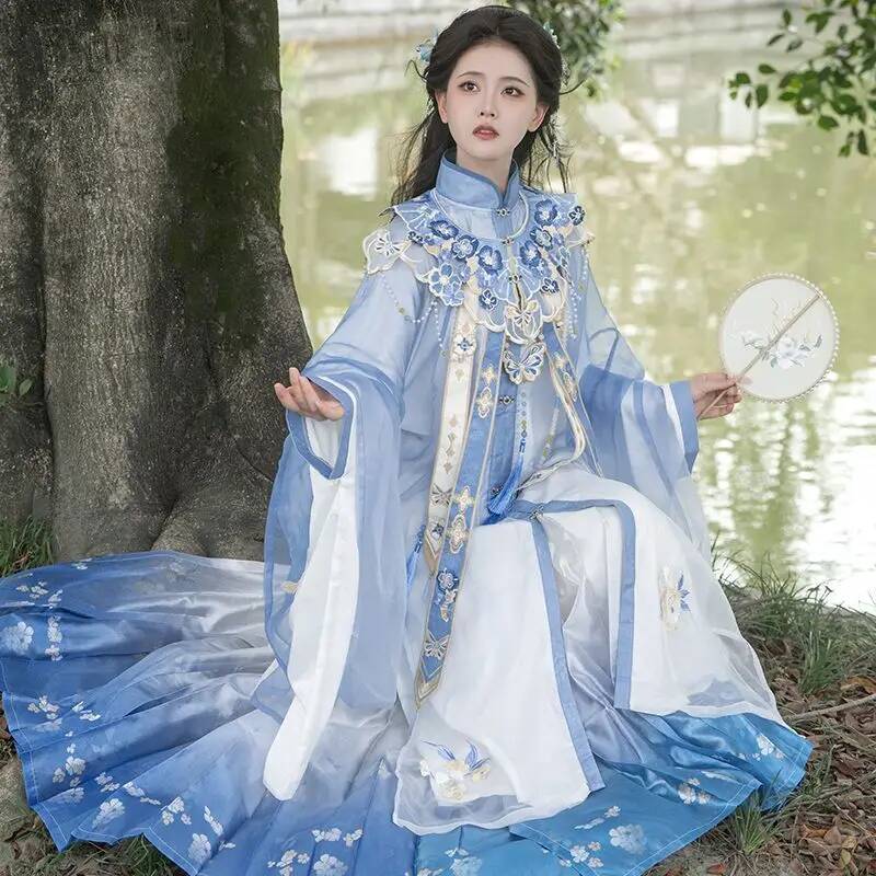 Bimonthly[Lan Jin Luo]New Hanf – Embroidery Skirt recenzja i cena
