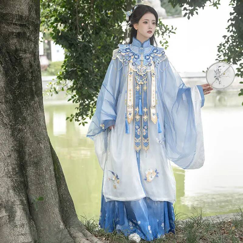 Bimonthly[Lan Jin Luo]New Hanf – Embroidery Skirt recenzja i cena