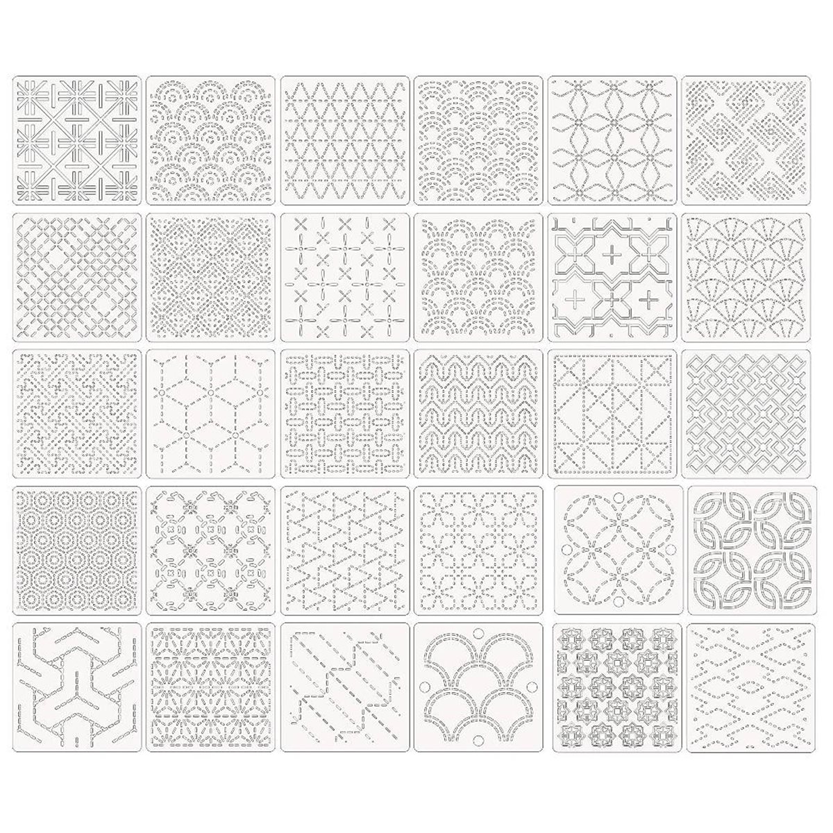 30 Pcs Spike Template Stencil  – Embroidery X Pattern recenzja i cena