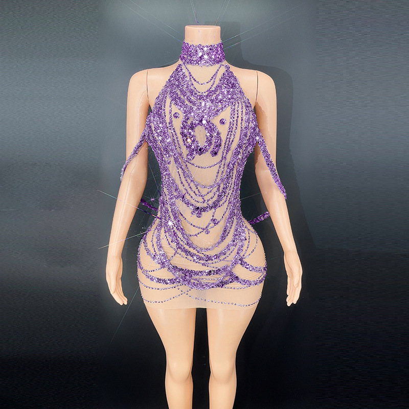 Sexy Sparkly Silver Prom Dress – Embroidery Skirt recenzja i cena