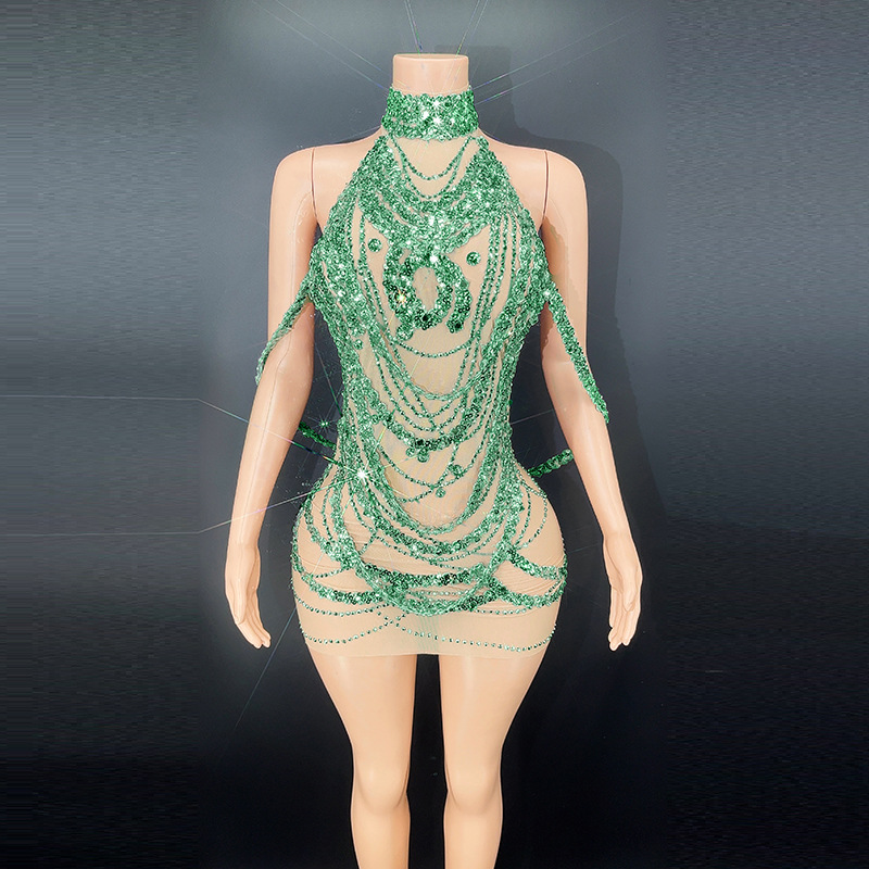 Sexy Sparkly Silver Prom Dress – Embroidery Skirt recenzja i cena