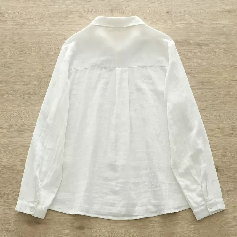 Women's White Peter Pan Collar – Embroidery Rabbit recenzja i cena