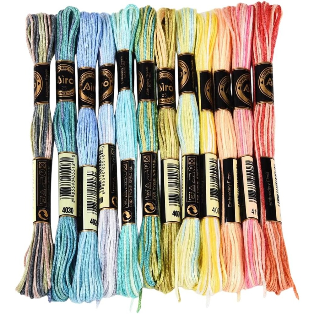 12 Skeins 105 Yards 6 Ply Vari – Embroidery Floss recenzja i cena