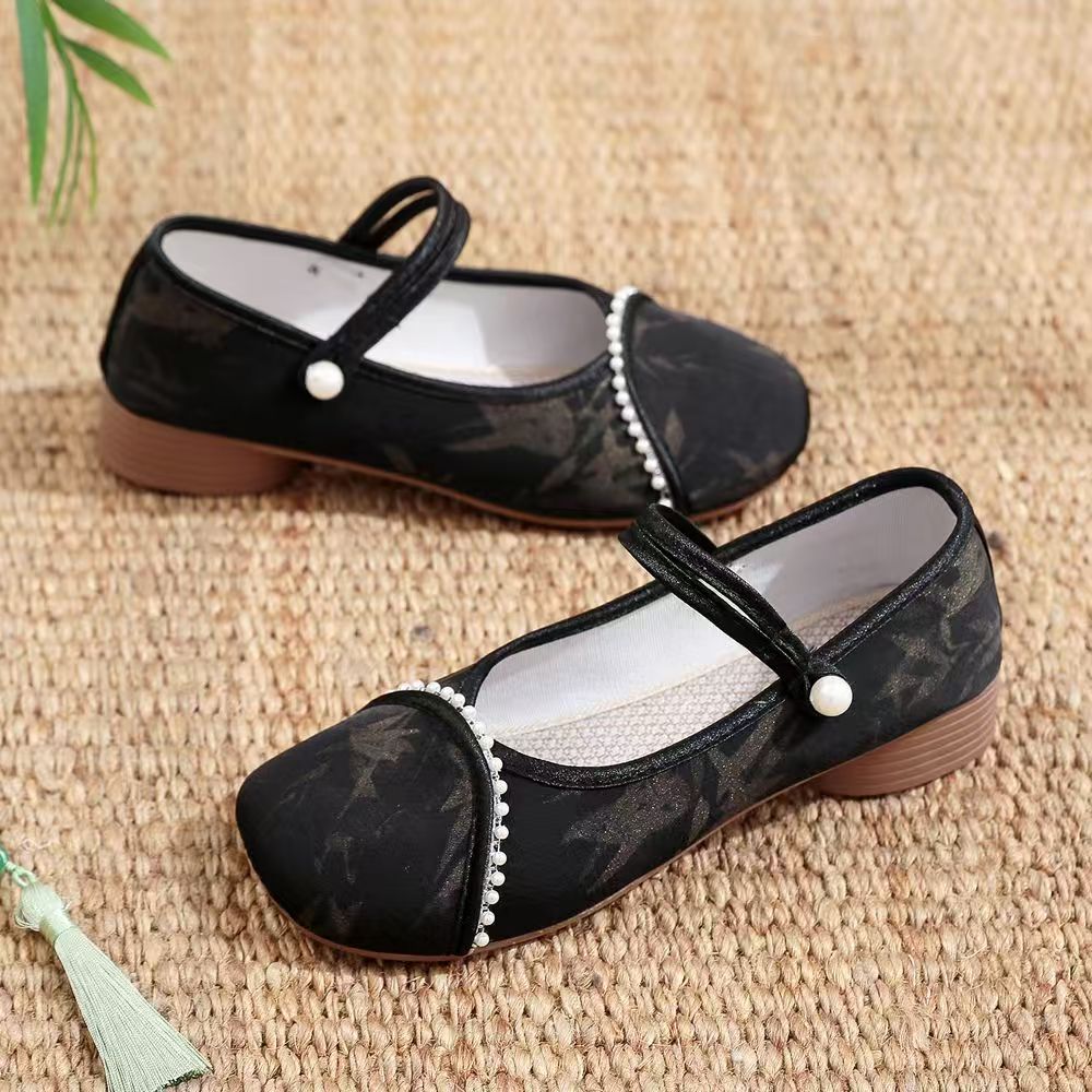 Chinese Style Women Low Heel C – Embroidery Skirt recenzja i cena