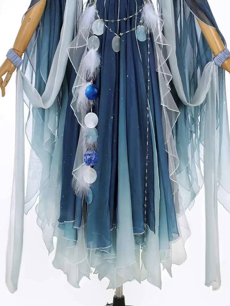Exotic Blue Dress Heavy Embroi – Embroidery Skirt recenzja i cena