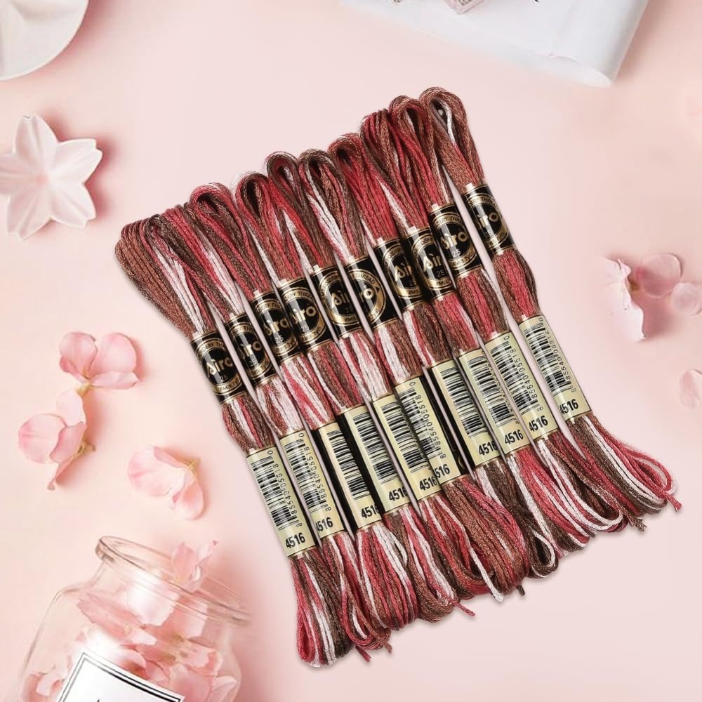 10 Skeins 6 Strands Red Embroi – Embroidery Floss recenzja i cena