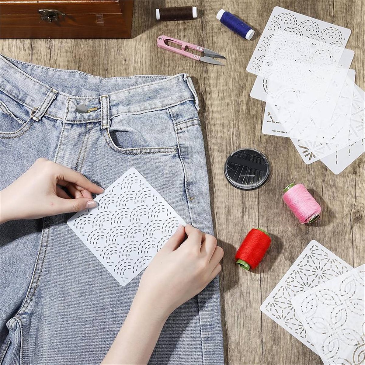 30 Pcs Spike Template Stencil  – Embroidery X Pattern recenzja i cena
