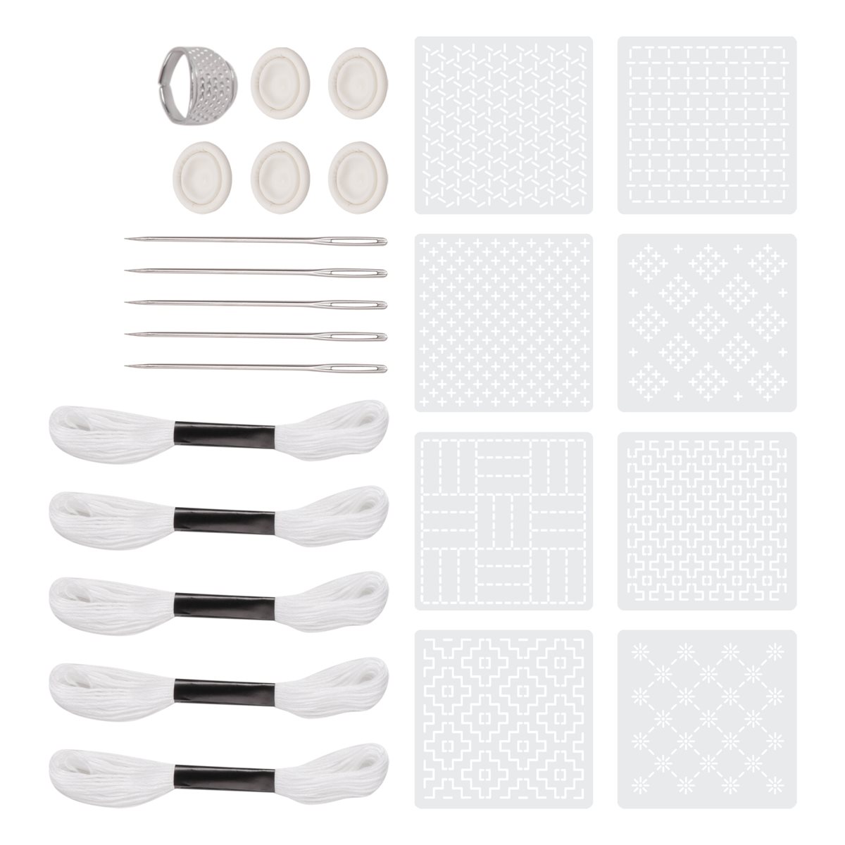 ~PERFECT}24Pcs Plastic -Stenci – Embroidery X Pattern recenzja i cena