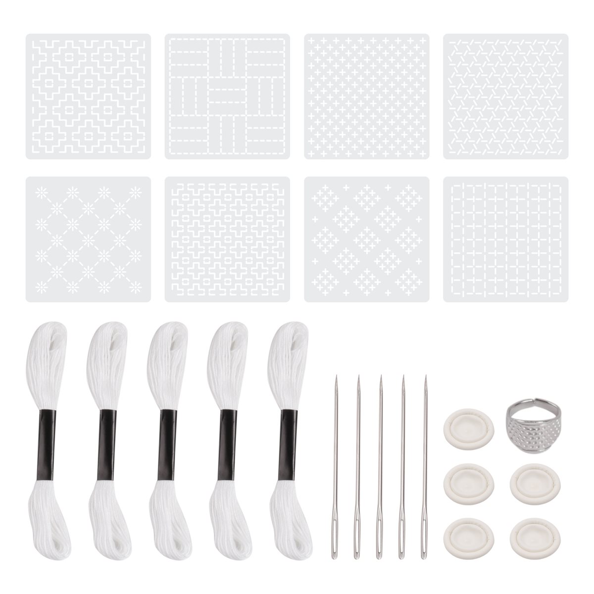 ~PERFECT}24Pcs Plastic -Stenci – Embroidery X Pattern recenzja i cena