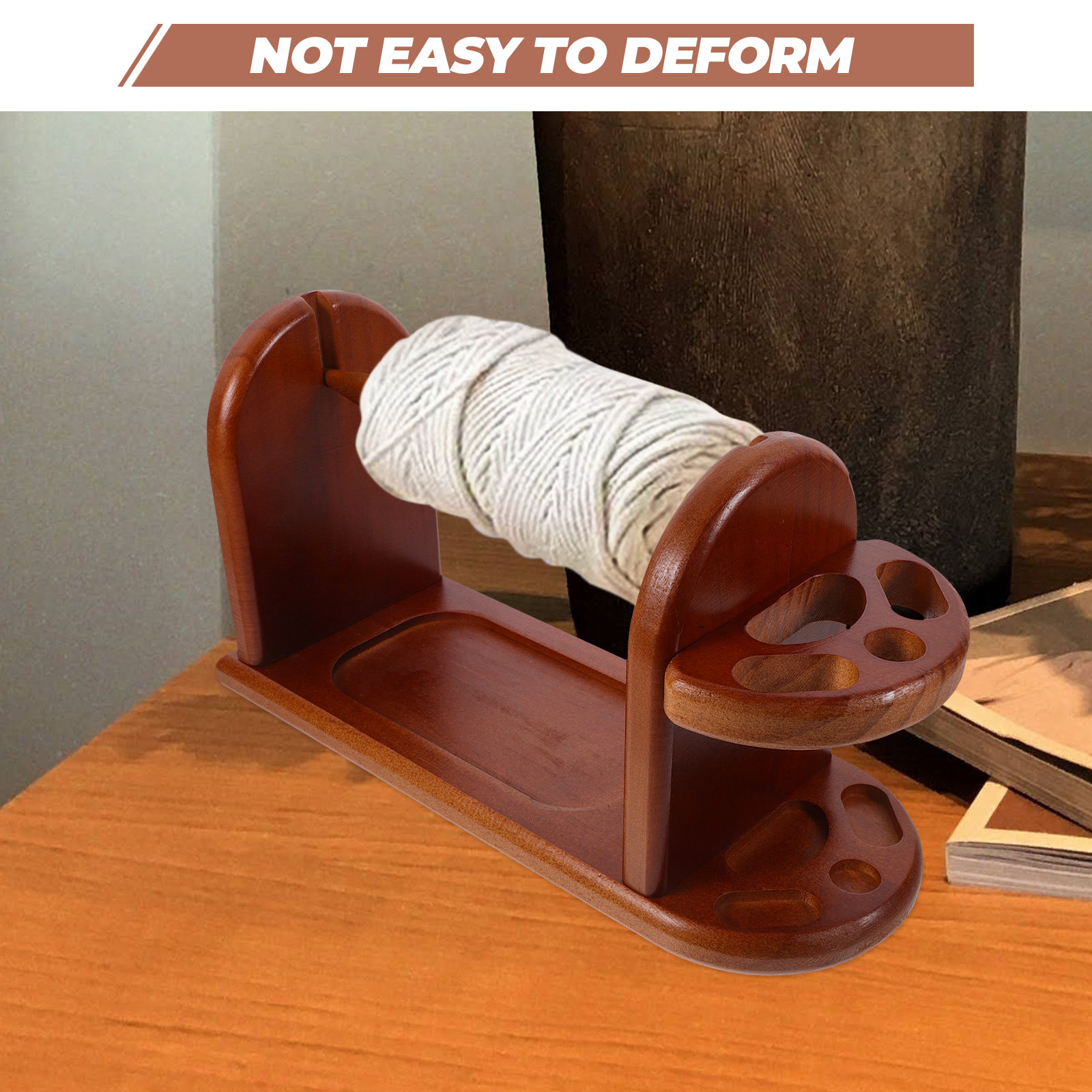 Wooden Yarn Holder Sturdy Craf – Embroidery Yarn recenzja i cena