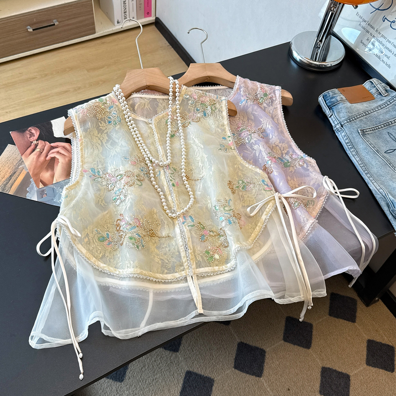 New Chinese Style Heavy Embroi – Embroidery Vest recenzja i cena
