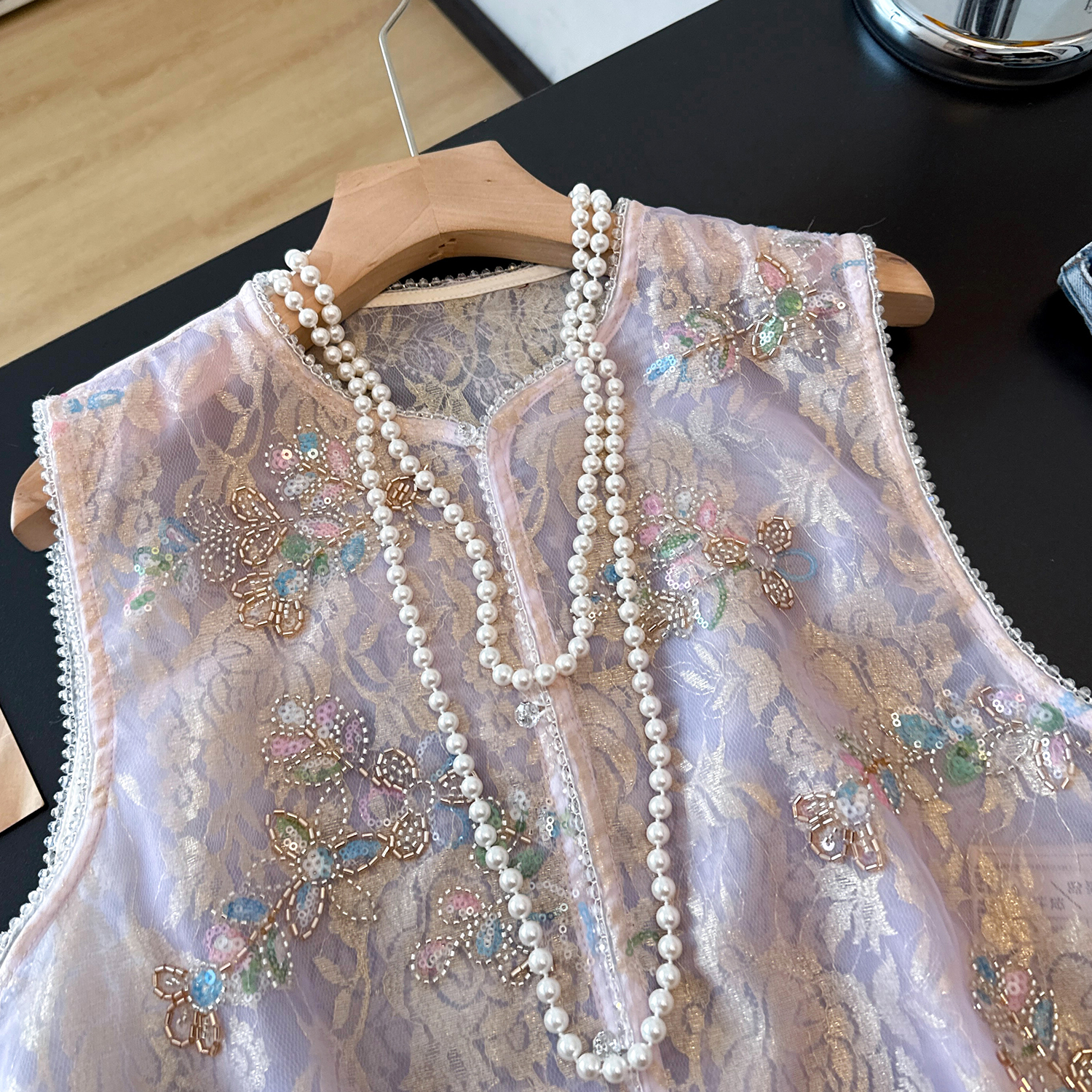 New Chinese Style Heavy Embroi – Embroidery Vest recenzja i cena
