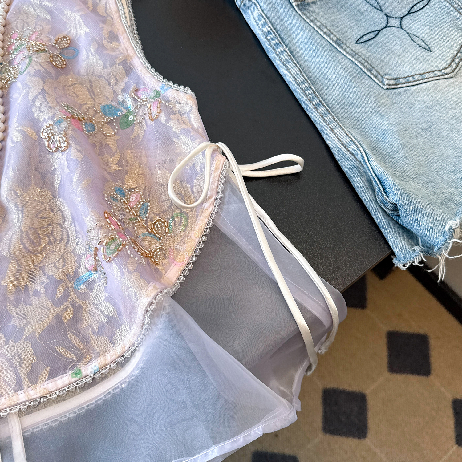 New Chinese Style Heavy Embroi – Embroidery Vest recenzja i cena