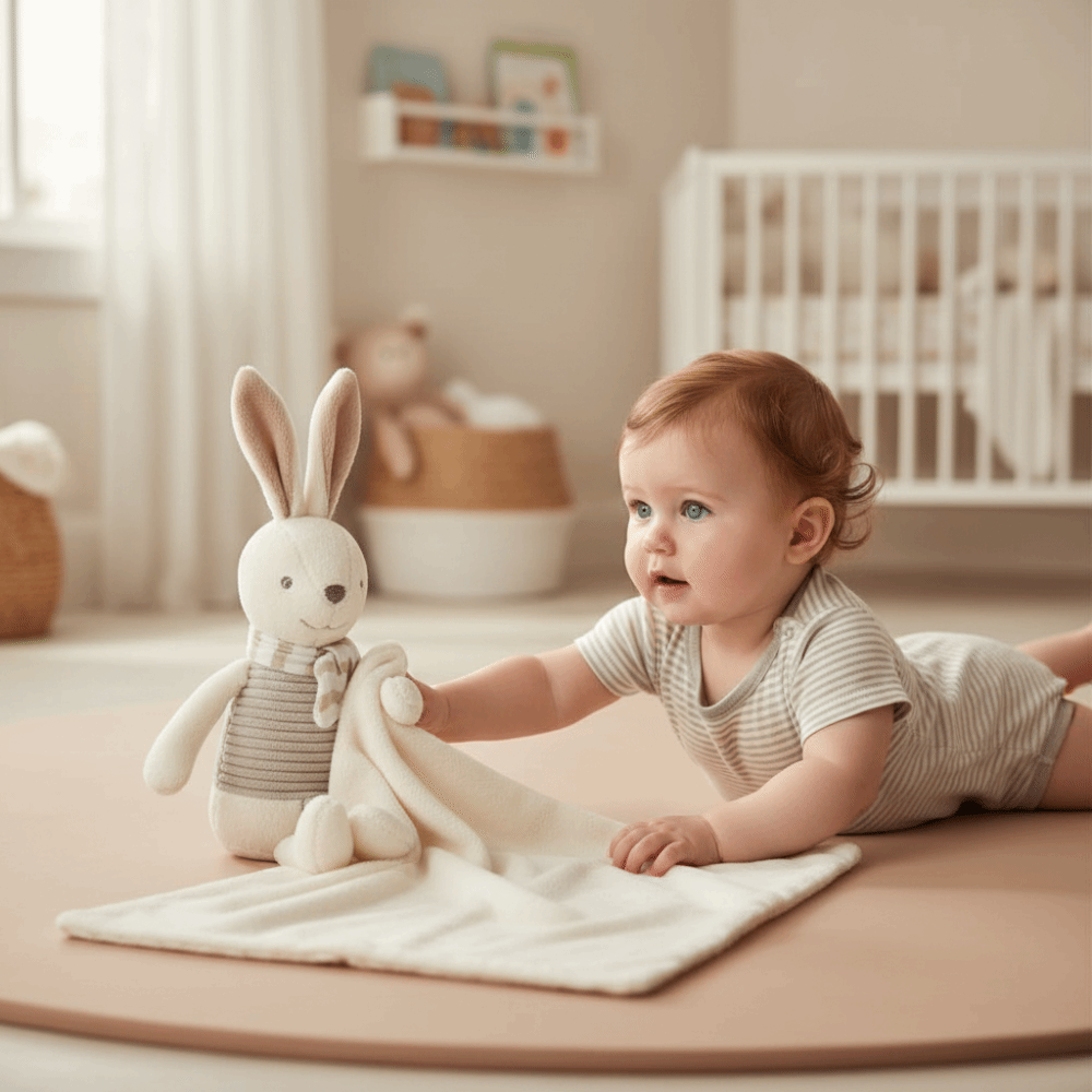 Square Shape Baby Rabbit Comfo – Embroidery Rabbit recenzja i cena