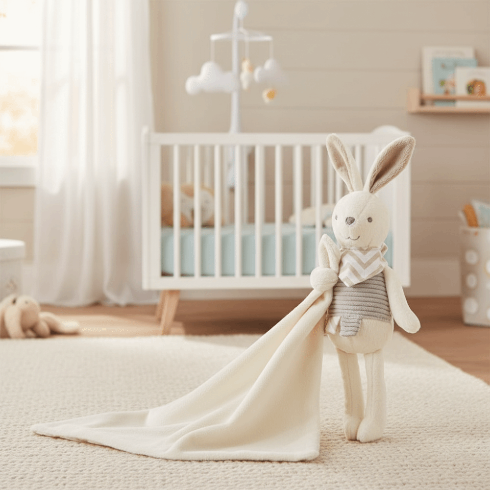 Square Shape Baby Rabbit Comfo – Embroidery Rabbit recenzja i cena
