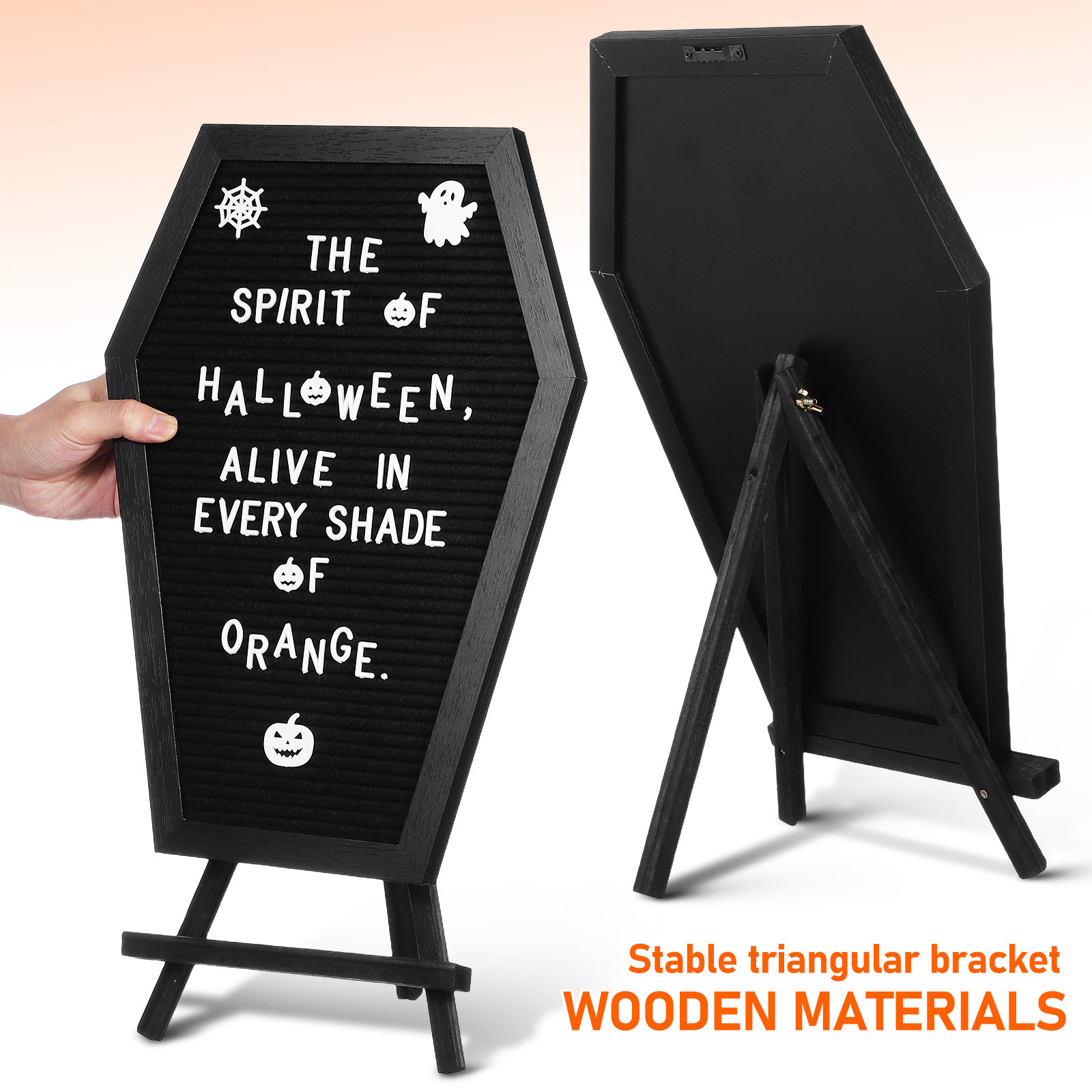 1Set Coffin Decor Halloween Le – Frame Display Wood recenzja i cena