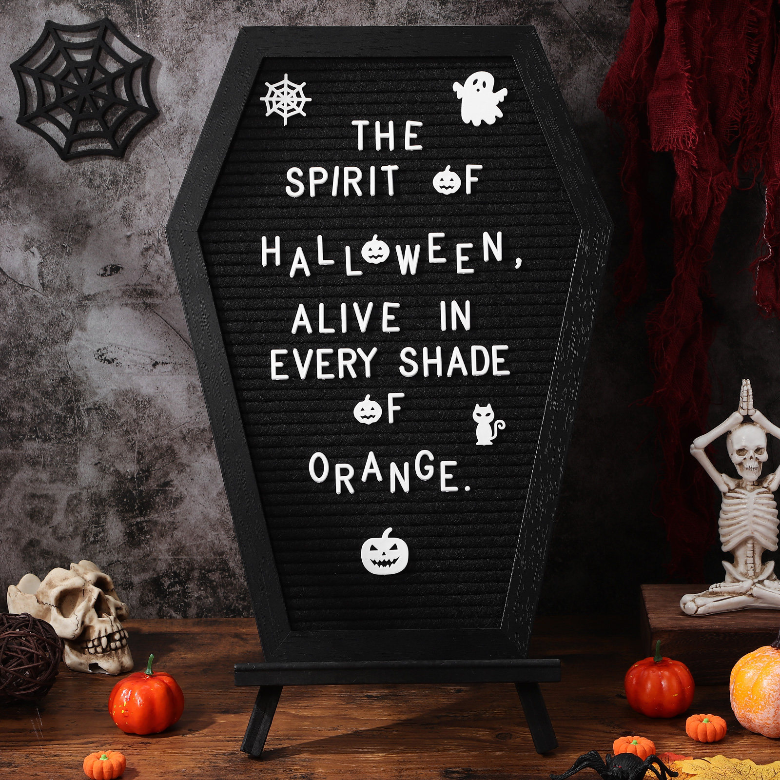 1Set Coffin Decor Halloween Le – Frame Display Wood recenzja i cena