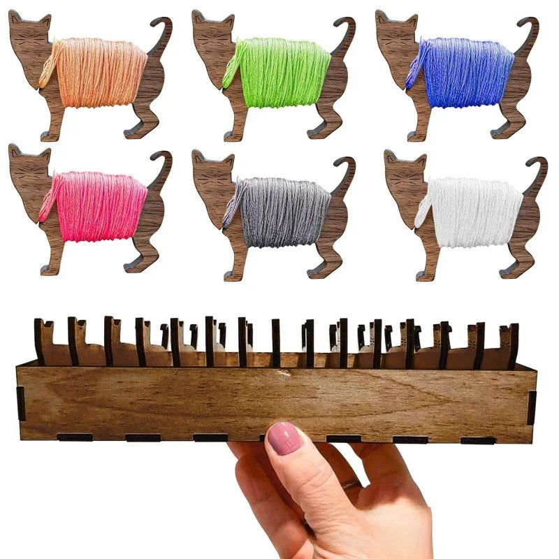2026 Wooden Rabbit Spool Set w – Embroidery Rabbit recenzja i cena