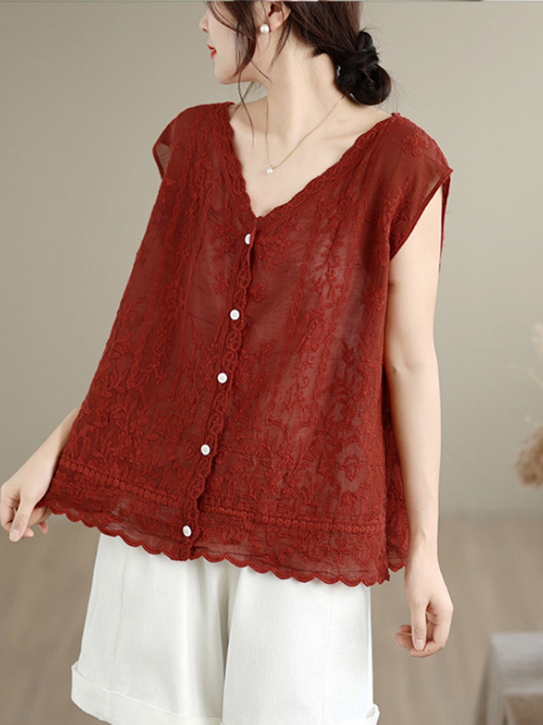 Summer New Heavy Embroidery Ve – Embroidery Vest recenzja i cena