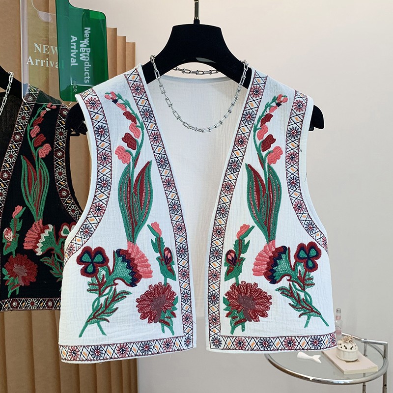 Spring Summer New Bohemian Eth – Embroidery Vest recenzja i cena