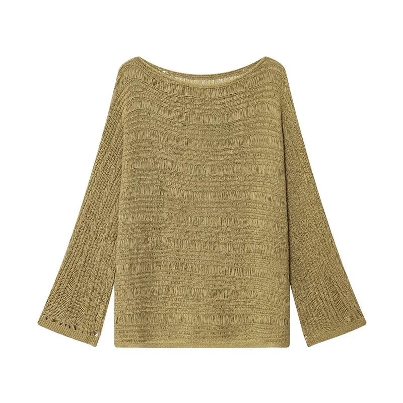 Vintage Boat Neck Knit Sweater – Embroidery A recenzja i cena