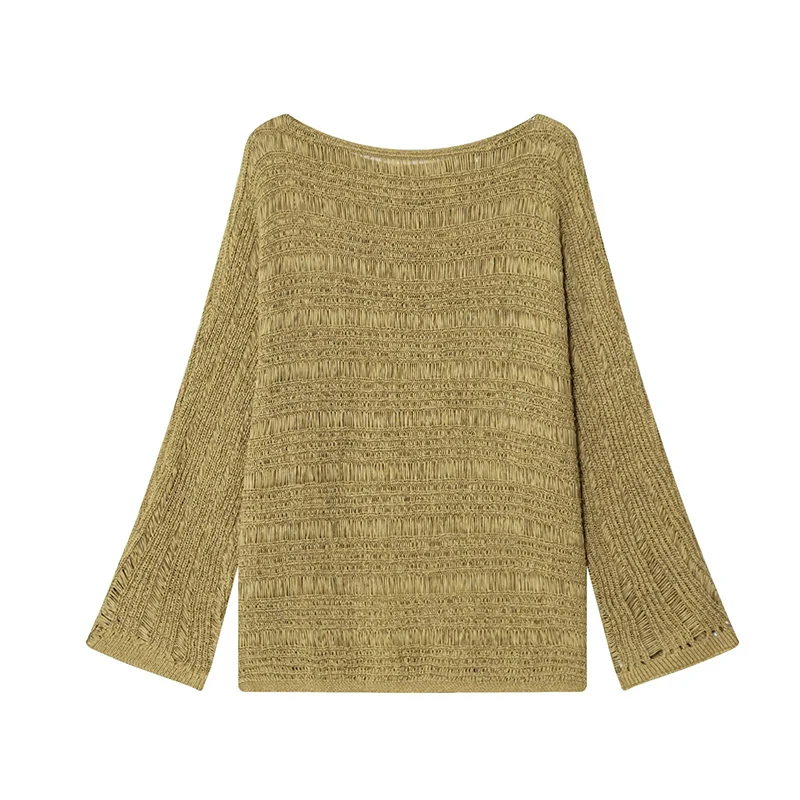 Vintage Boat Neck Knit Sweater – Embroidery A recenzja i cena