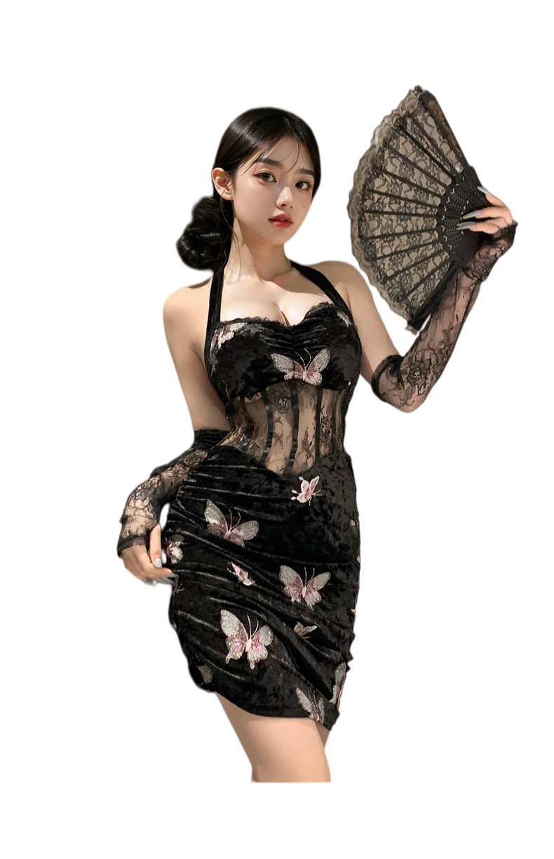 Women's New Velvet Slimming Bu – Embroidery Skirt recenzja i cena