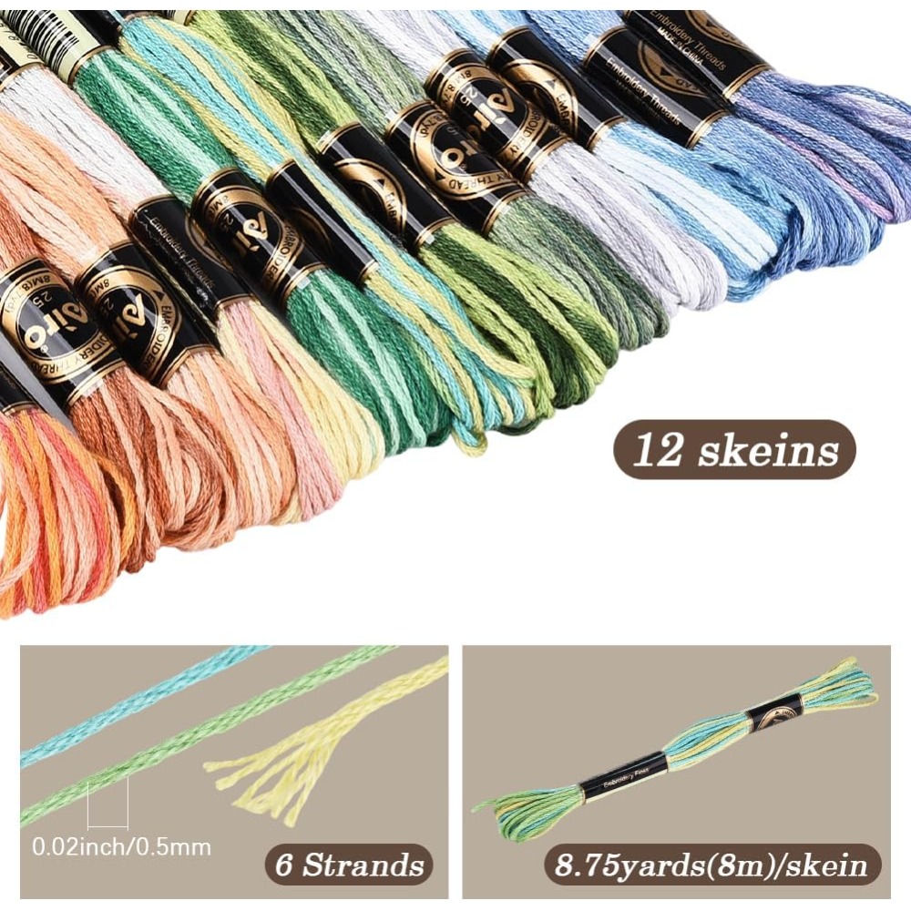 12 Skeins 105 Yards Cross Stit – Embroidery Floss recenzja i cena