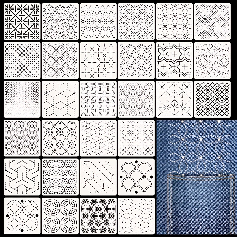 30Pcs Embroidery Templates DIY – Embroidery Yarn recenzja i cena