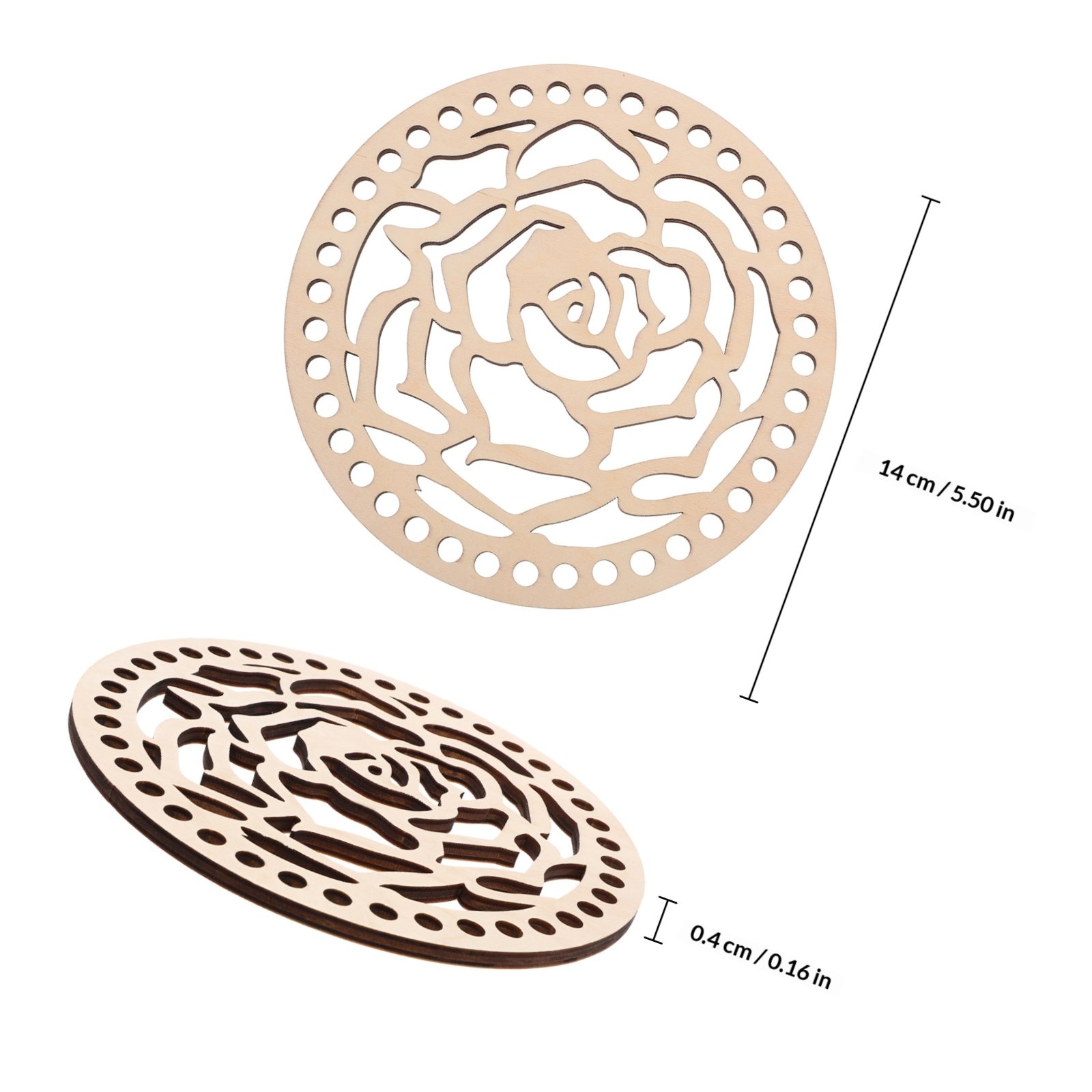 2Pcs 14Cm Round Wooden Embroid – Embroidery Floss recenzja i cena