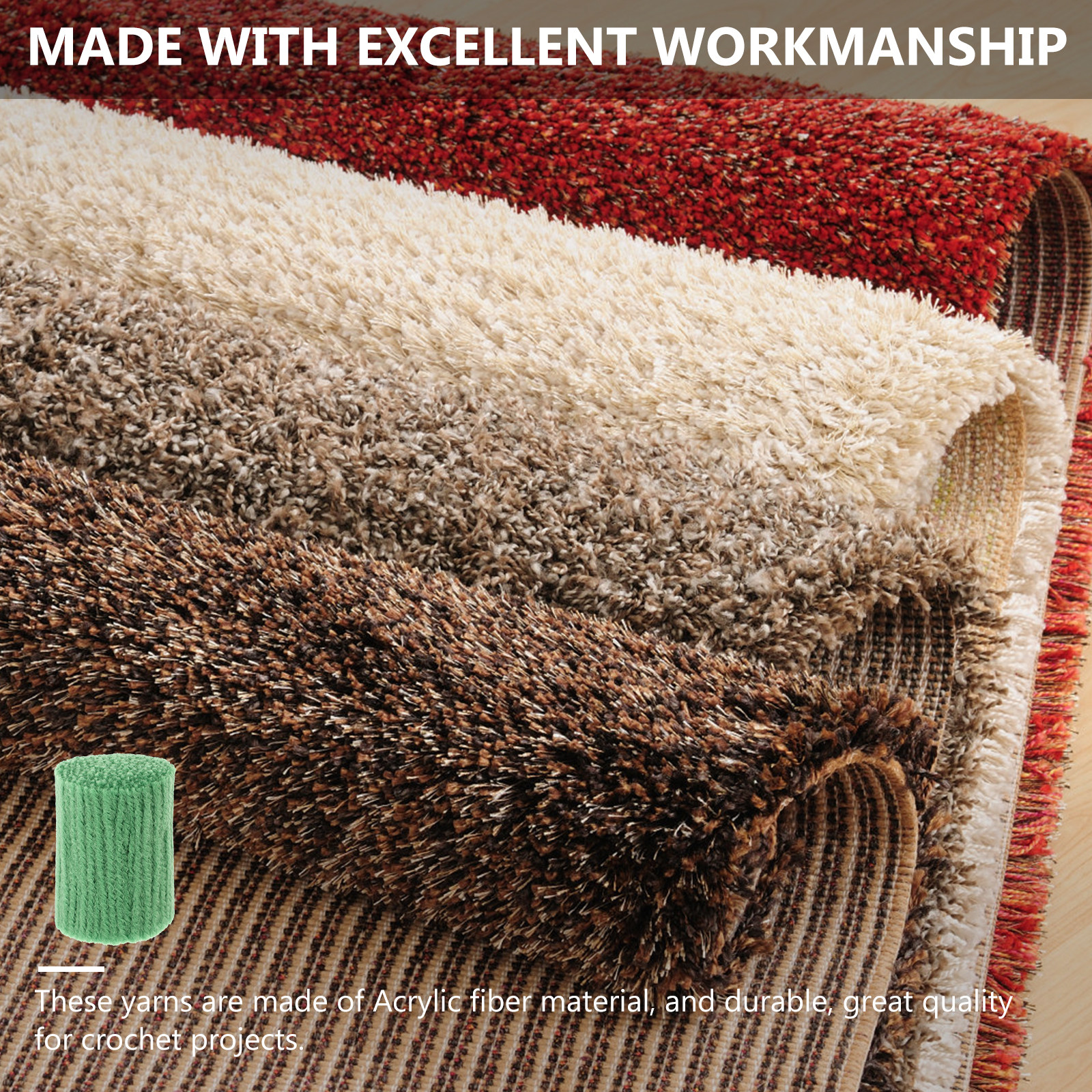 10 Rolls Latch Hook Rug Yarn F – Embroidery Yarn recenzja i cena