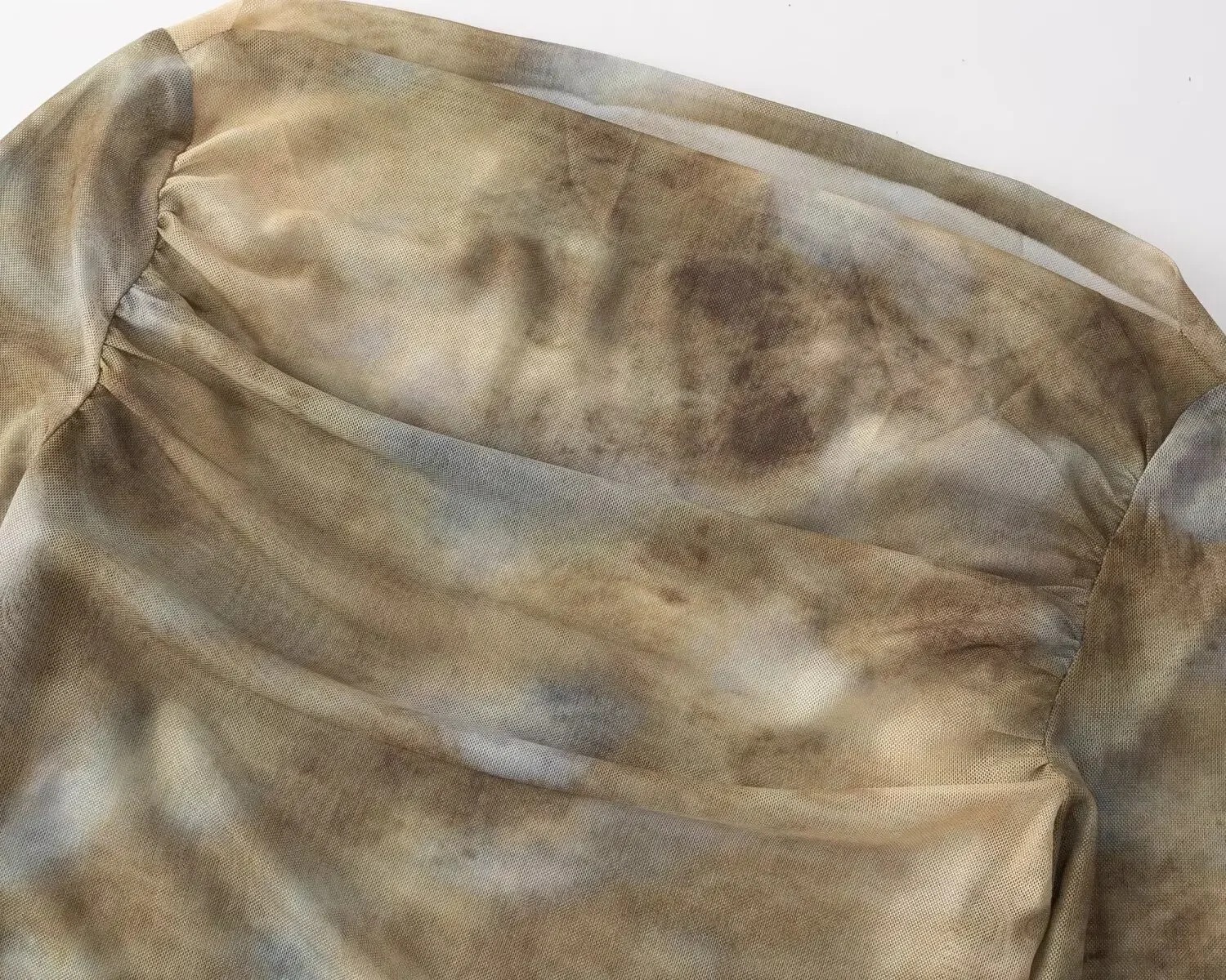 2025 Sexy Tie-Dye Print Ruched – Embroidery A recenzja i cena