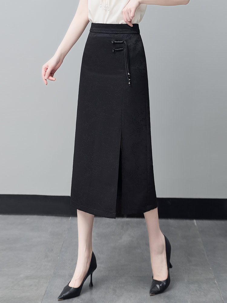 High Waist A-Line Midi Skirt W – Embroidery Skirt recenzja i cena