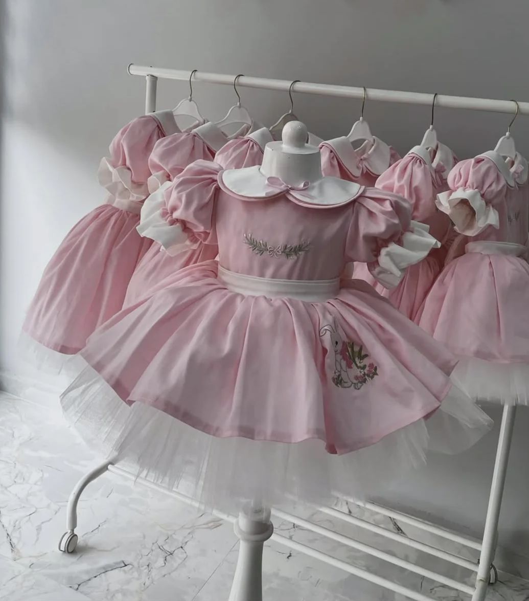 0-12Y Baby Girl Summer Rabbit  – Embroidery Rabbit recenzja i cena