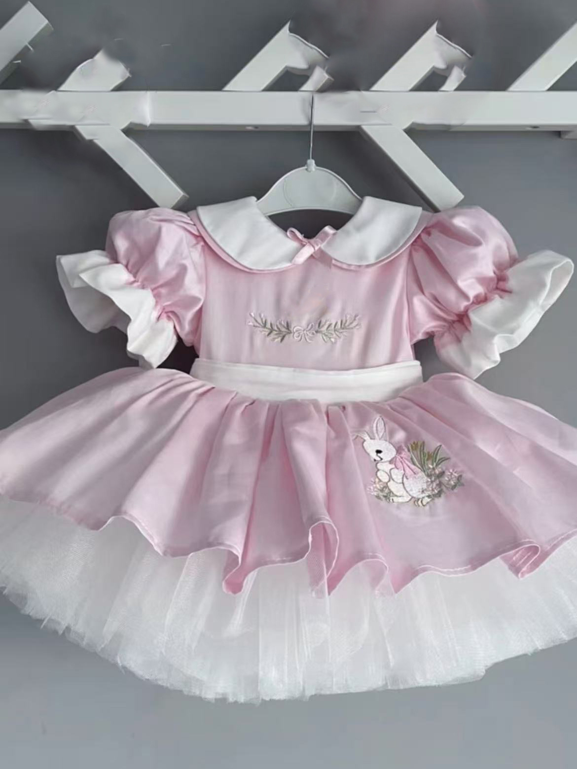0-12Y Baby Girl Summer Rabbit  – Embroidery Rabbit recenzja i cena