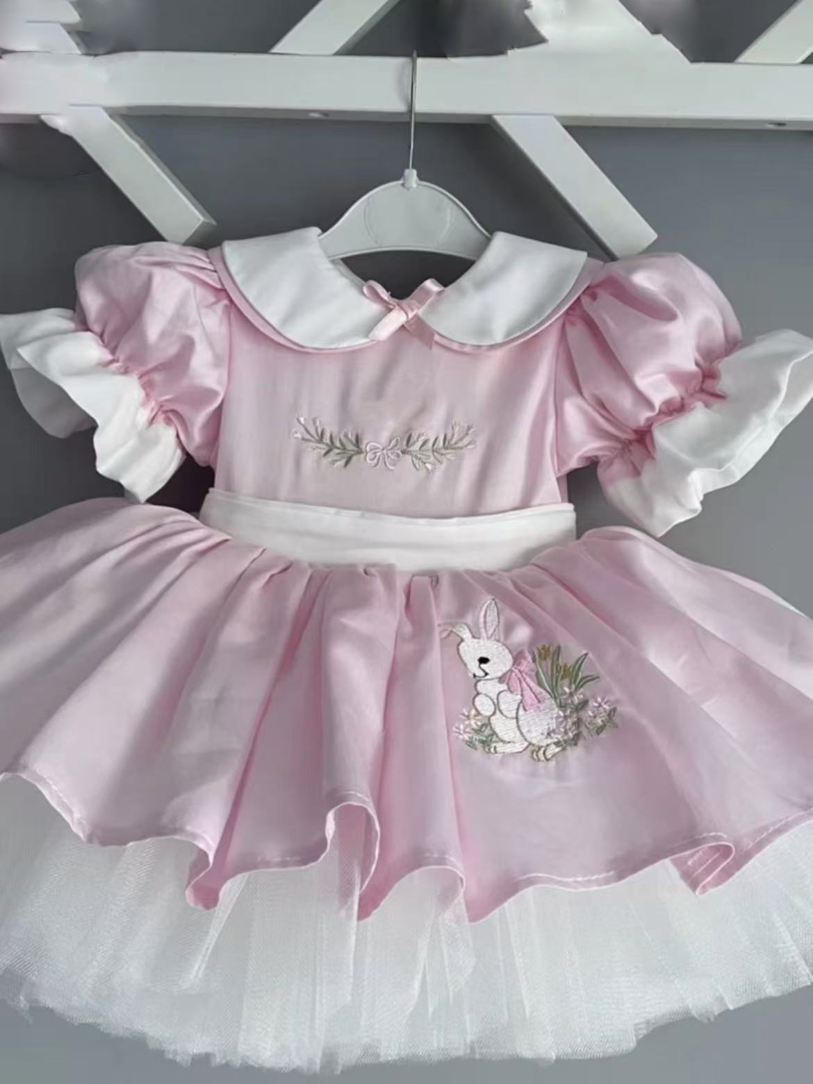 0-12Y Baby Girl Summer Rabbit  – Embroidery Rabbit recenzja i cena
