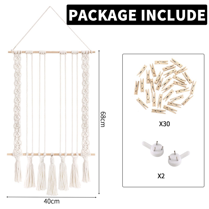 Hanging Photo Display with 30  – Frame Display Wood recenzja i cena