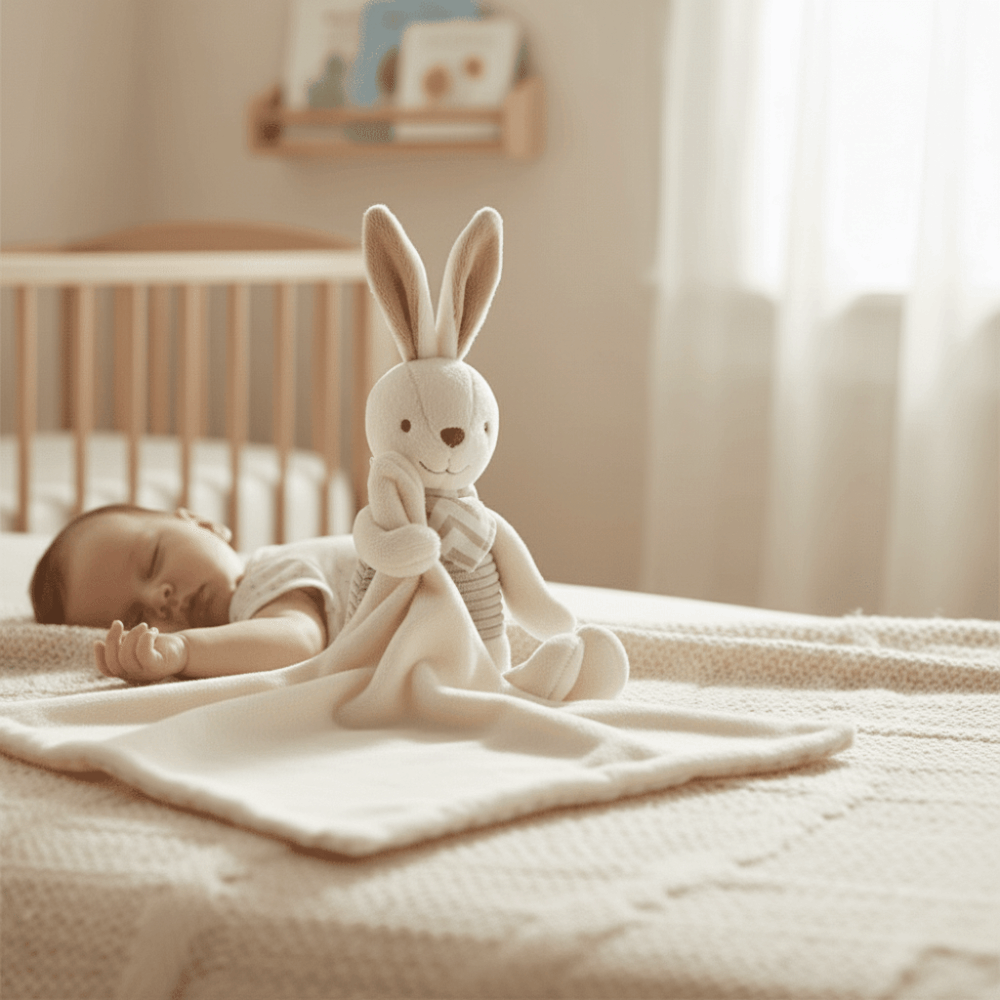 Square Shape Baby Rabbit Comfo – Embroidery Rabbit recenzja i cena