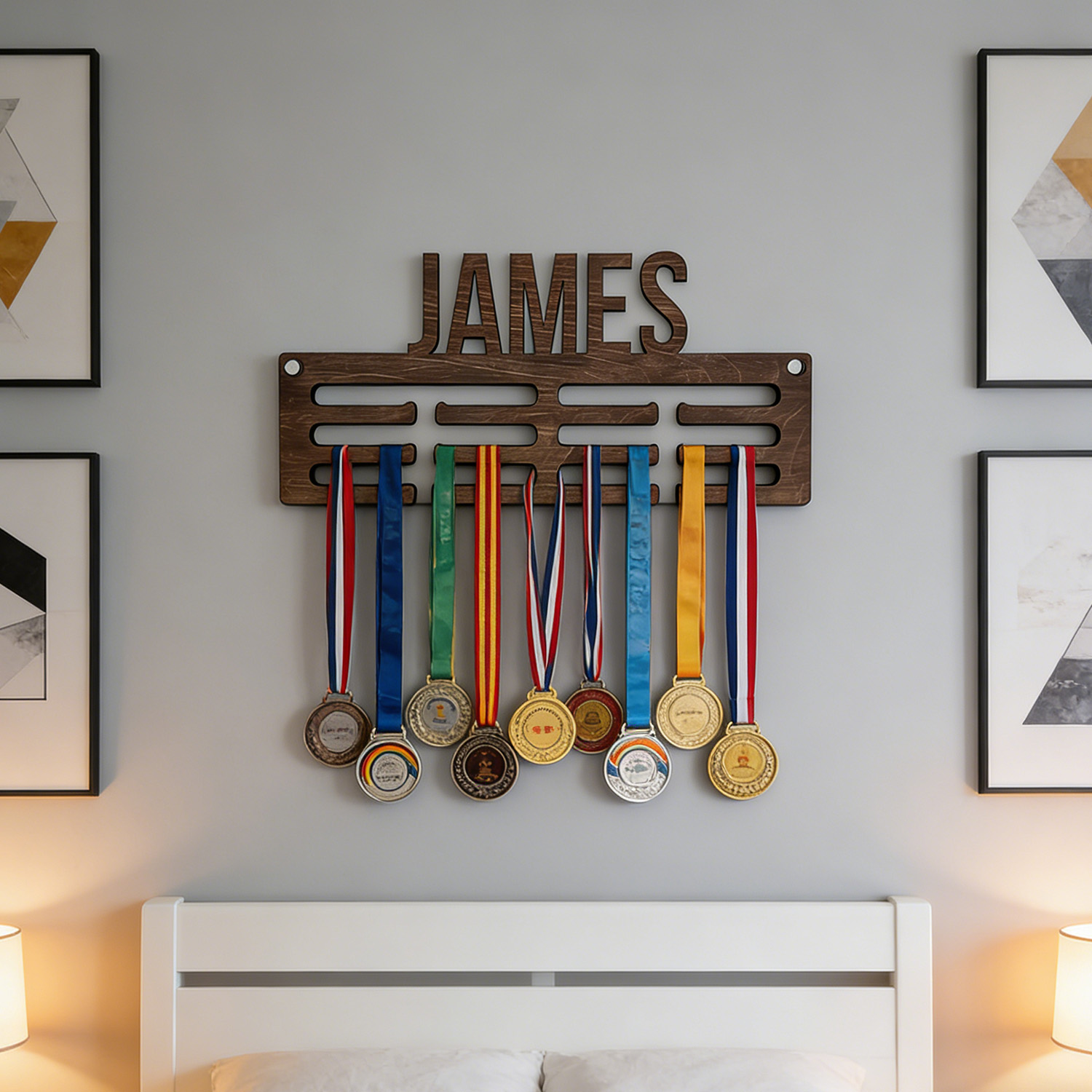 1pc Custom Modern Style Medal  – Frame Display Wood recenzja i cena