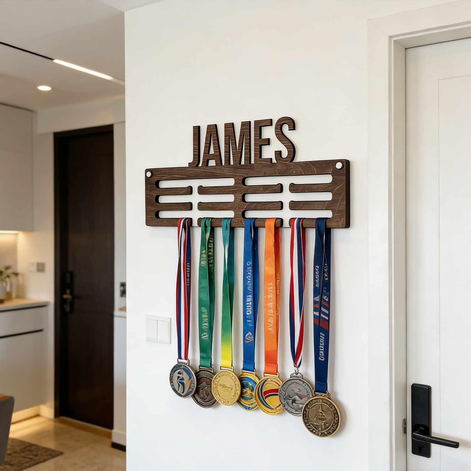 1pc Custom Modern Style Medal  – Frame Display Wood recenzja i cena