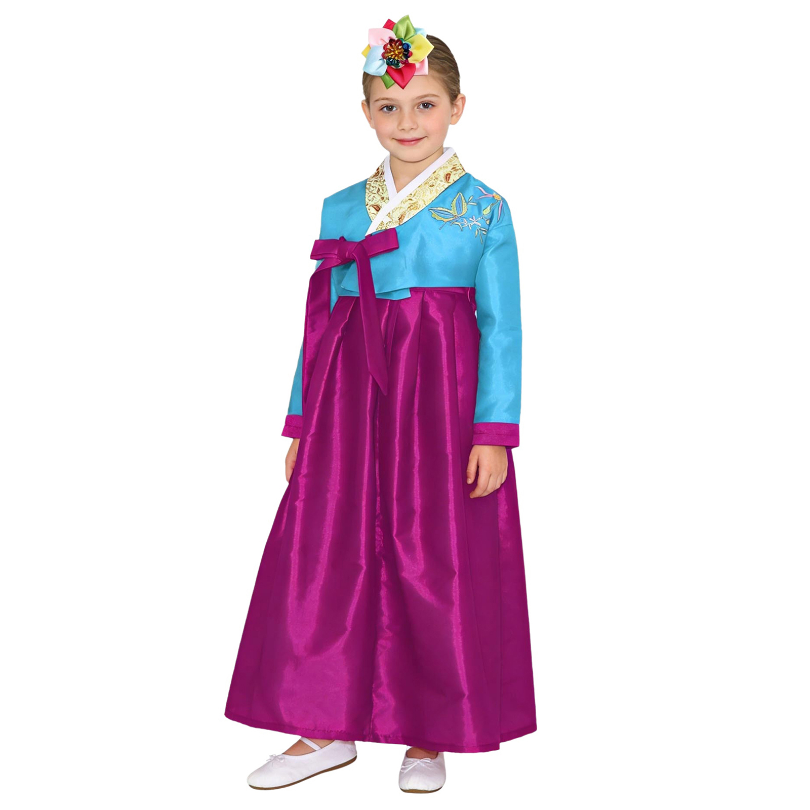Kids Girls Korean National Han – Embroidery Skirt recenzja i cena