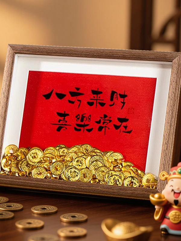 Creative DIY Gold Coin Photo F – Frame Display Wood recenzja i cena