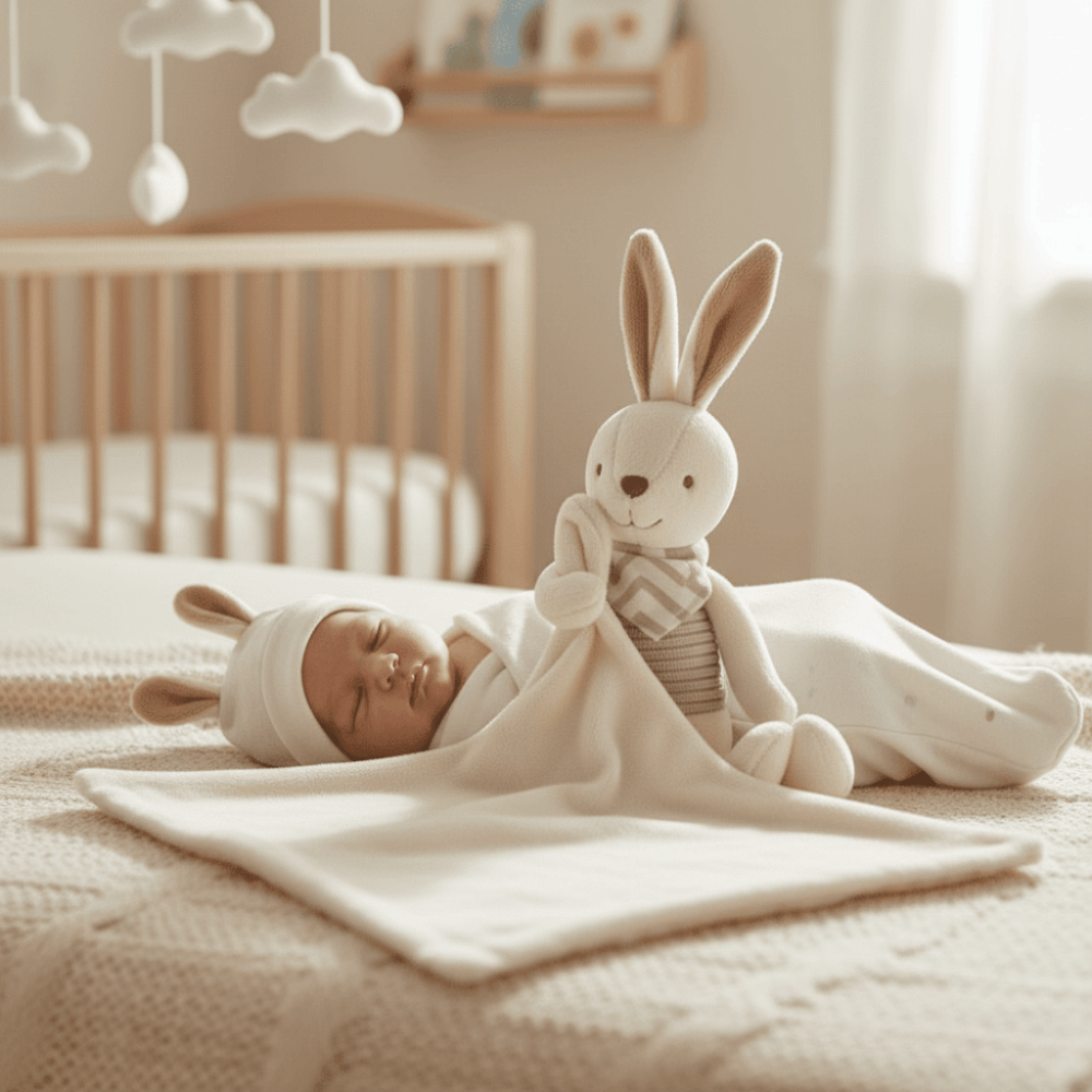 Square Shape Baby Rabbit Comfo – Embroidery Rabbit recenzja i cena