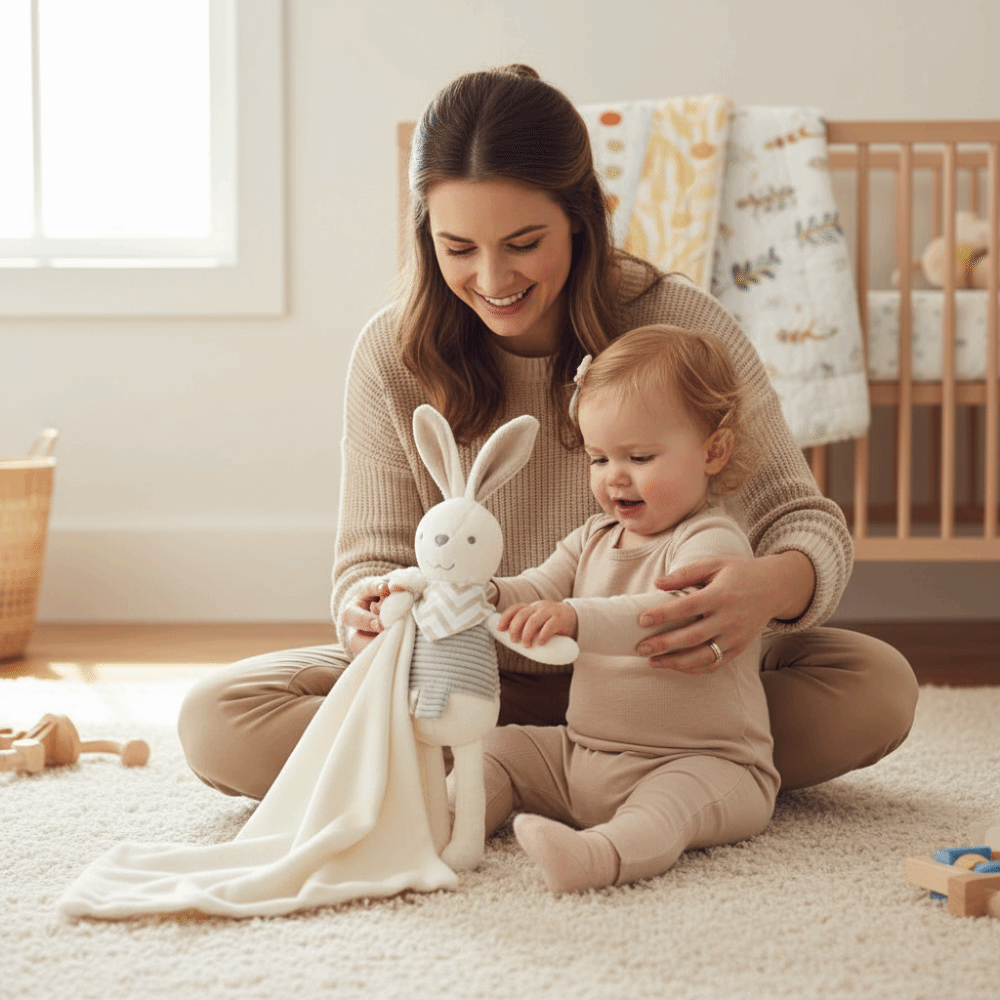 Square Shape Baby Rabbit Comfo – Embroidery Rabbit recenzja i cena